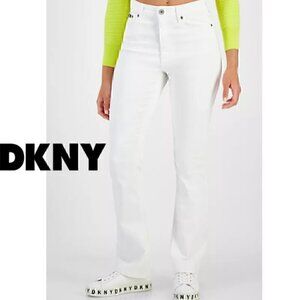 DKNY Boerum High Rise  White Slim Fit Flare Size 27/4 EUC
